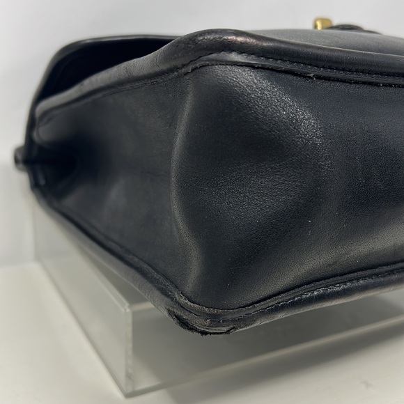 Coach Legacy Vintage 9927 Willis Black Leather Shoulder Crossbody Handbag - Picture 8 of 16